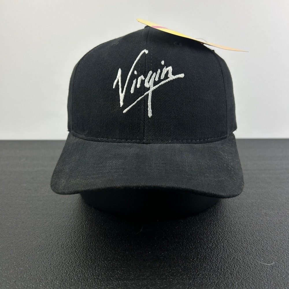 Vintage 90s Virgin Hat Cap Snap Back Adjustable Black New Orleans BRAND NEW TAGS